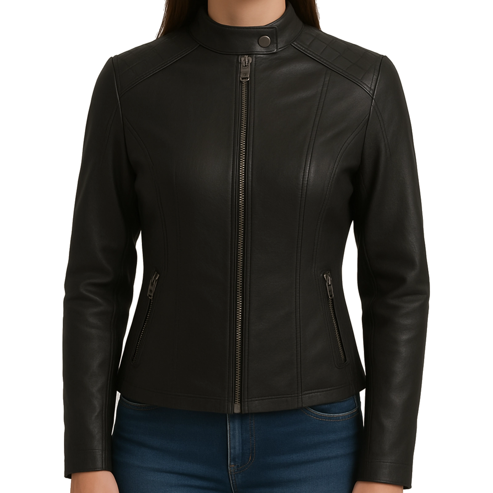 Campera de Cuero Mujer | Modelo Abi: imagen 1