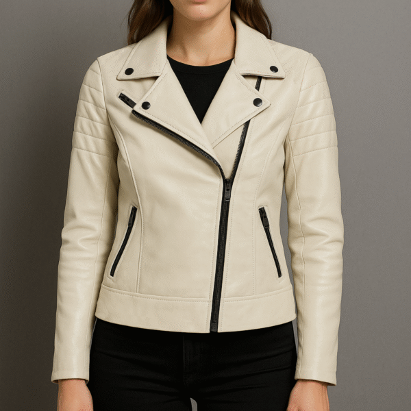 Campera de Cuero Mujer | Modelo Ivory